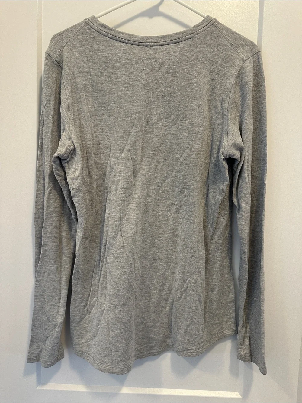 Lululemon Athletica Gray Cotton Love Long Sleeve T-shirt Size 8 Women’s - Picture 5 of 6